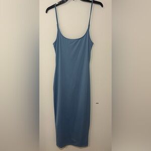 Forever 21 Blue Midi Slip Dress – Size M (NWT)